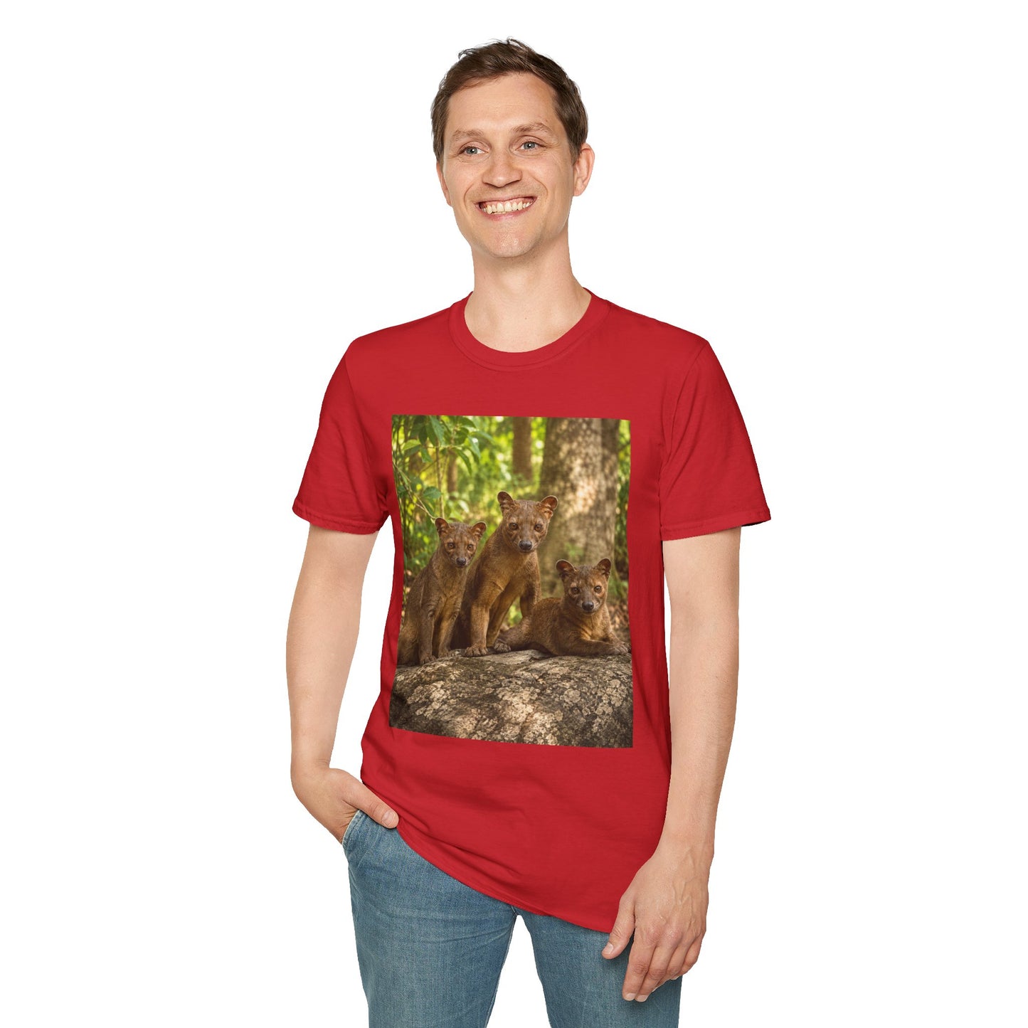 Baby Fossa Siblings T-Shirt — Cute Madagascar Wildlife Graphic Tee