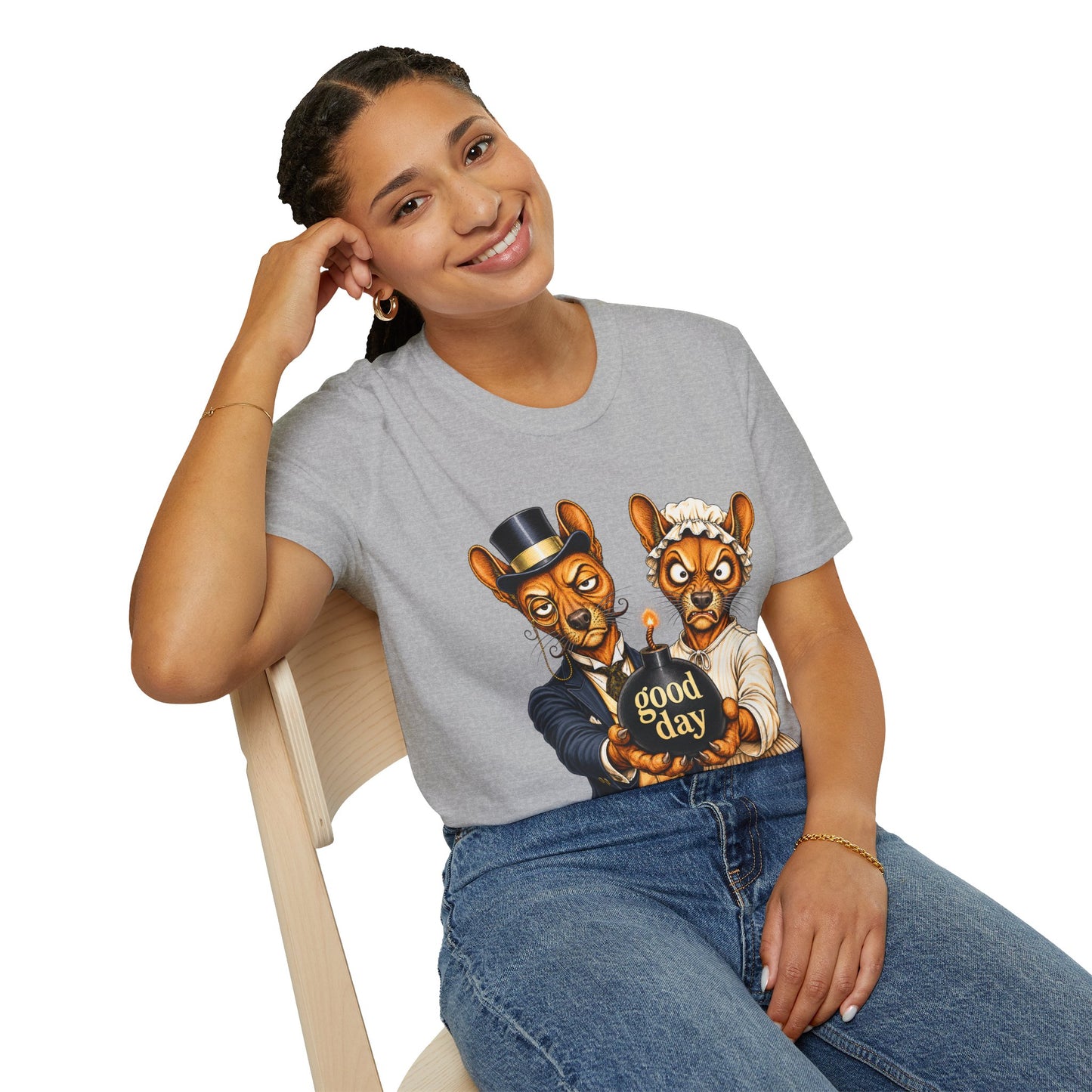 Fossa Newlyweds T-Shirt — Funny Good Day Couple Graphic Tee