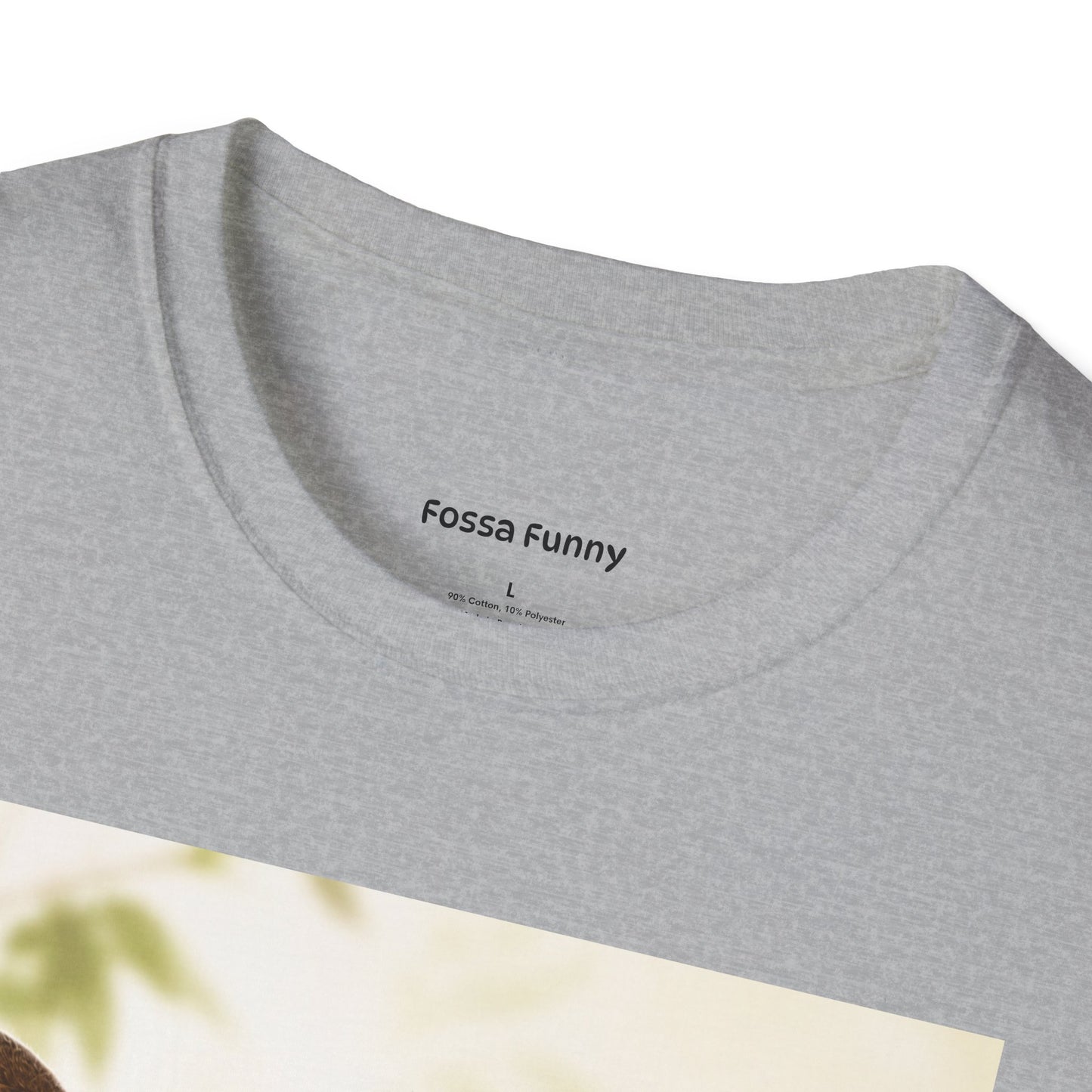 Realistic Fossa Portrait T-Shirt — Madagascar Wildlife Graphic Tee
