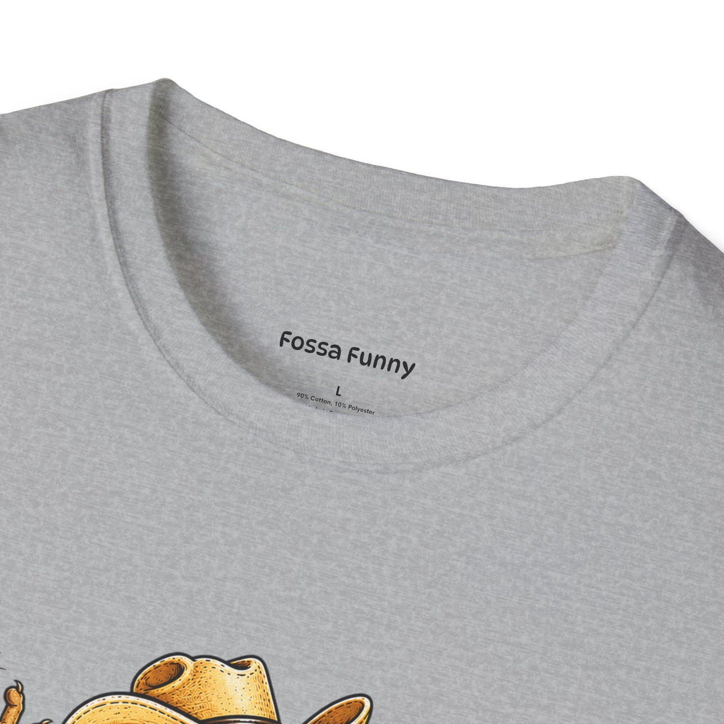 Fossa Cowboy T-Shirt — Funny Western Fossa Riding Cactus Tee