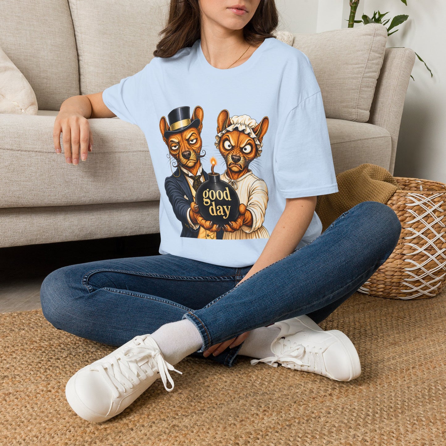 Fossa Newlyweds T-Shirt — Funny Good Day Couple Graphic Tee