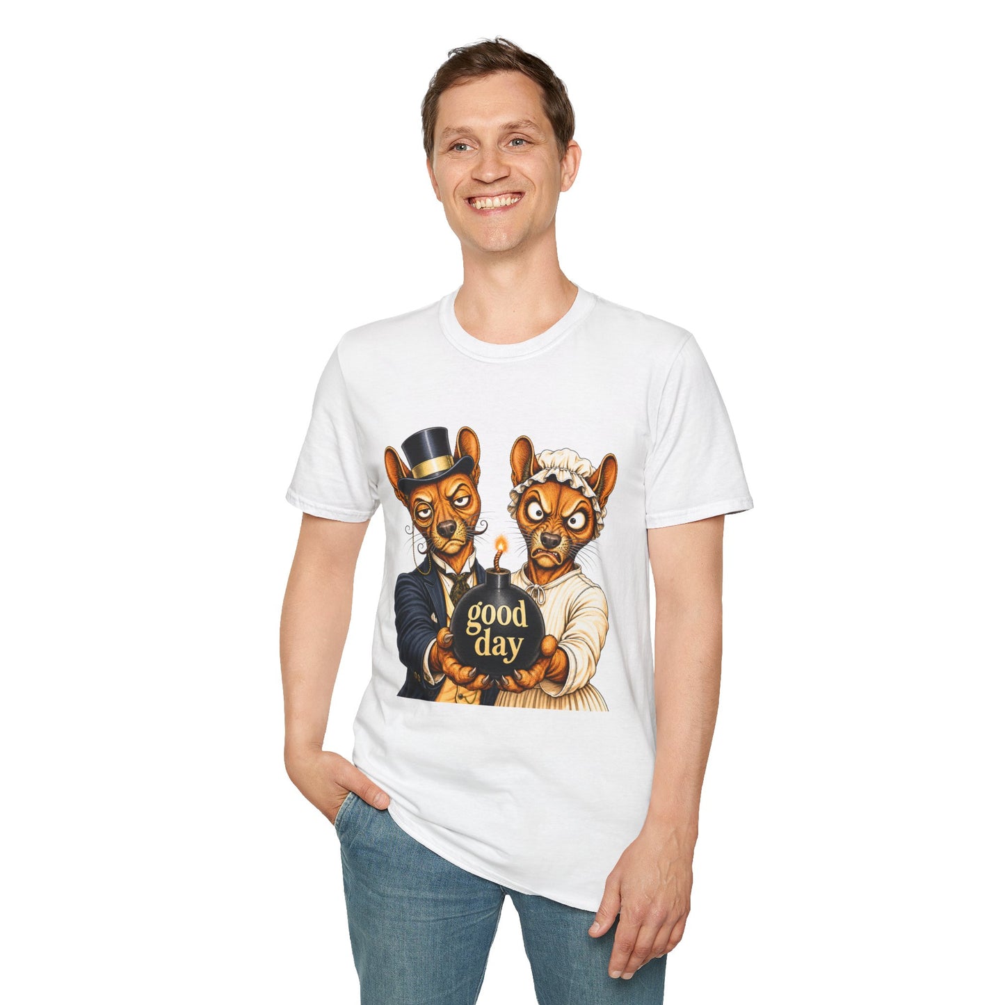 Fossa Newlyweds T-Shirt — Funny Good Day Couple Graphic Tee