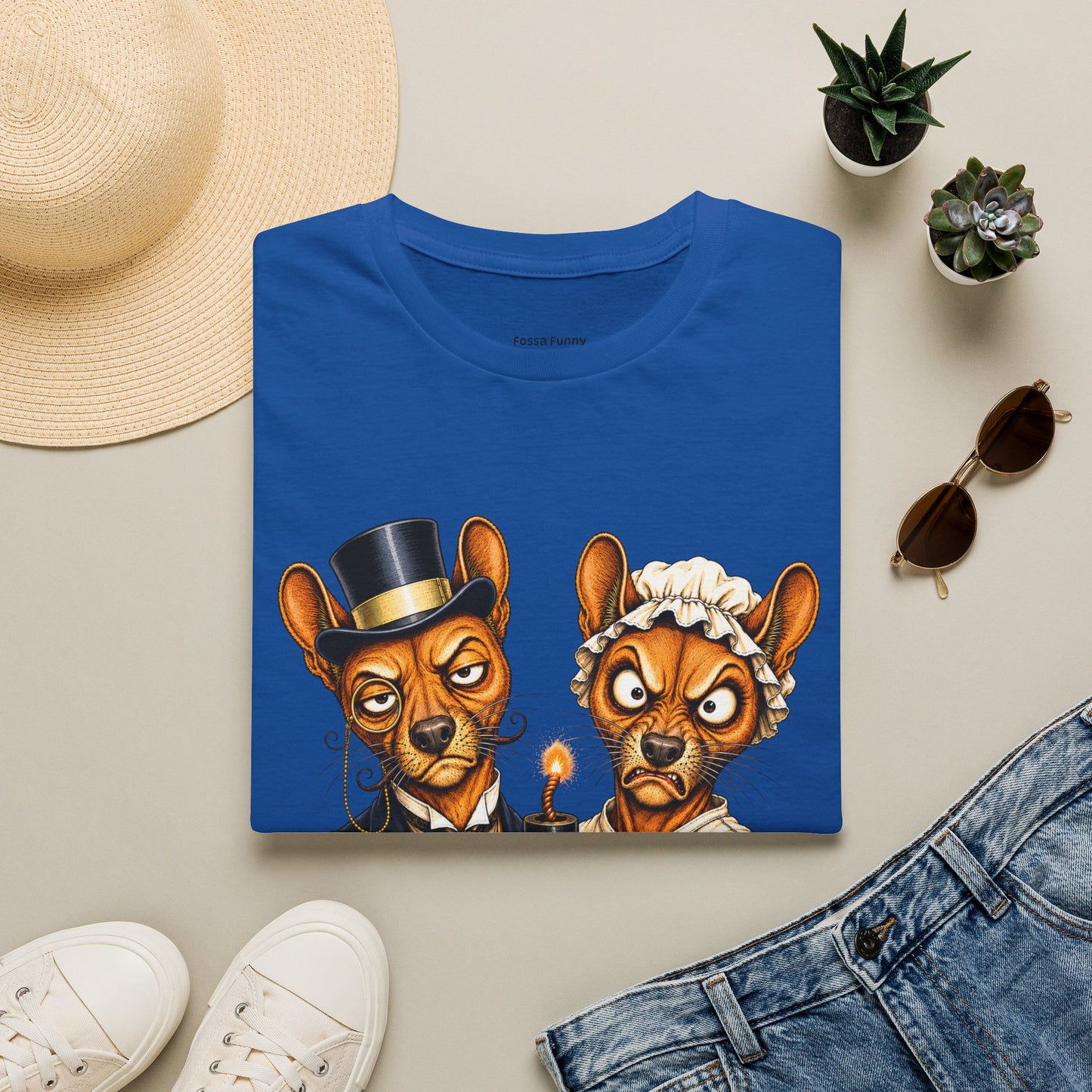 Fossa Newlyweds T-Shirt — Funny Good Day Couple Graphic Tee