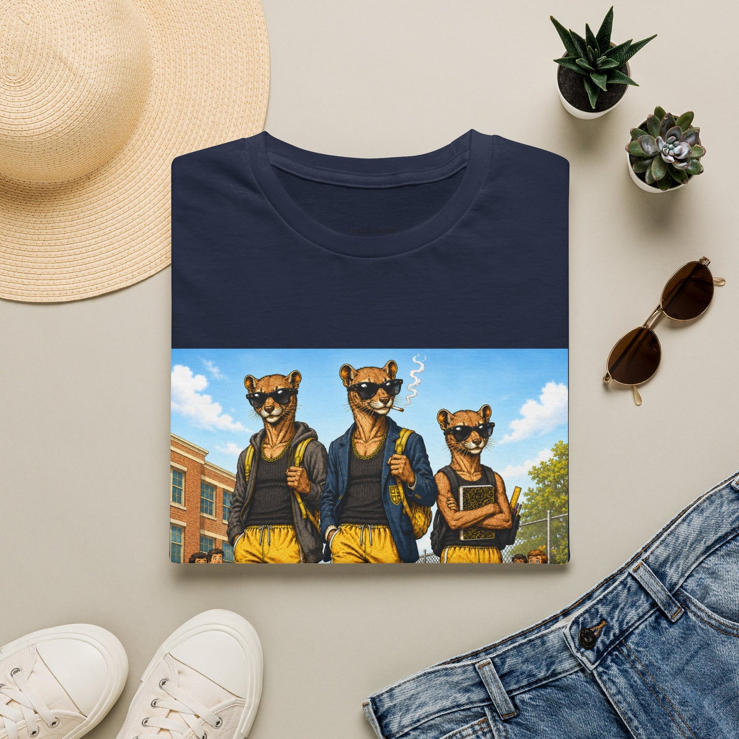 Fossa Schoolboys T-Shirt — Funny Show-Off Student Graphic Tee