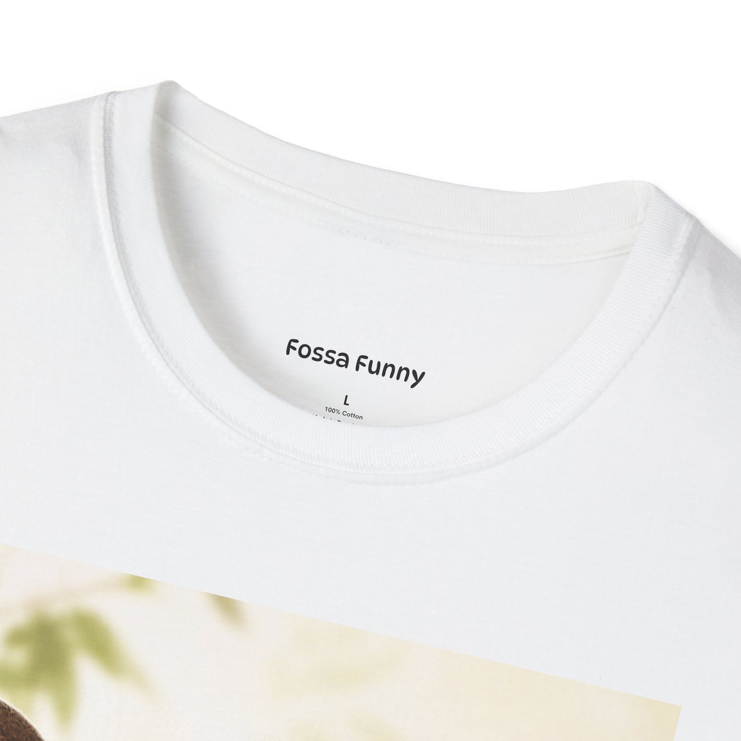 Realistic Fossa Portrait T-Shirt — Madagascar Wildlife Graphic Tee