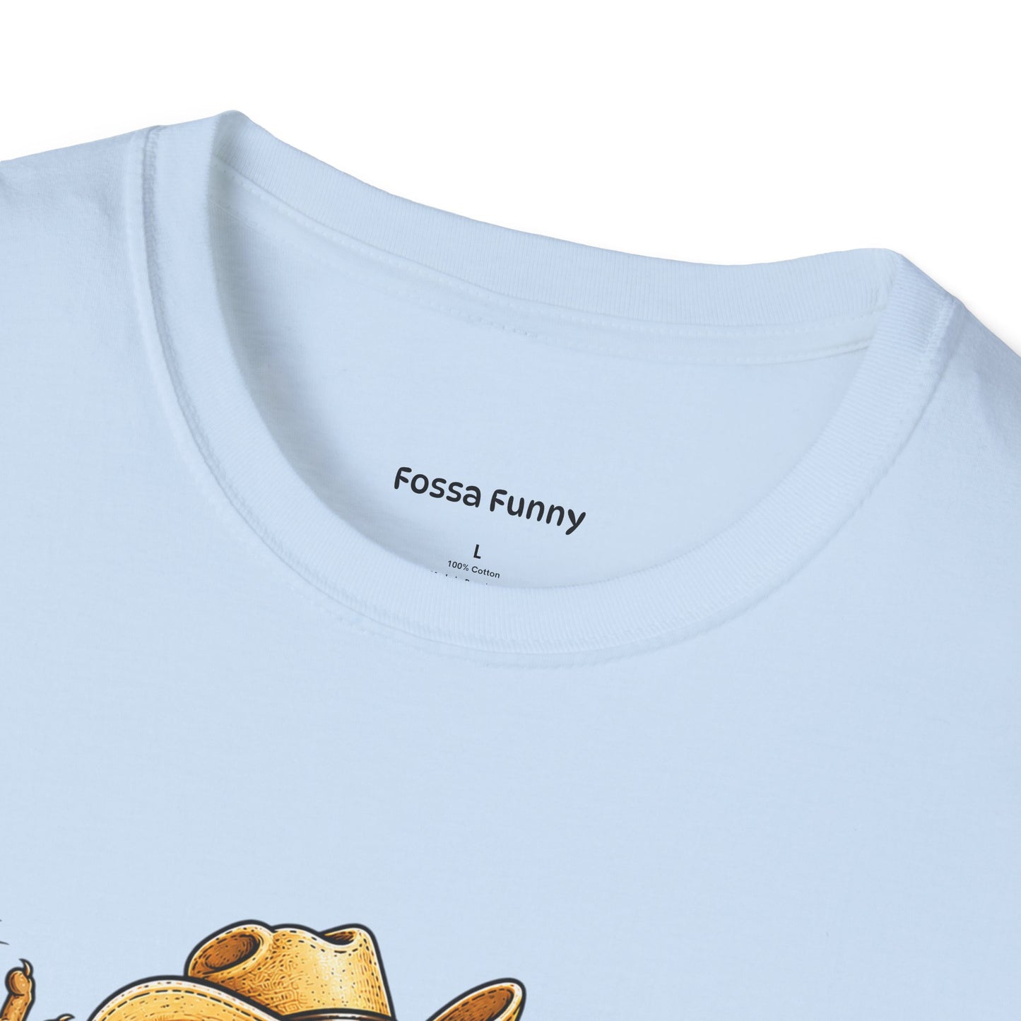 Fossa Cowboy T-Shirt — Funny Western Fossa Riding Cactus Tee