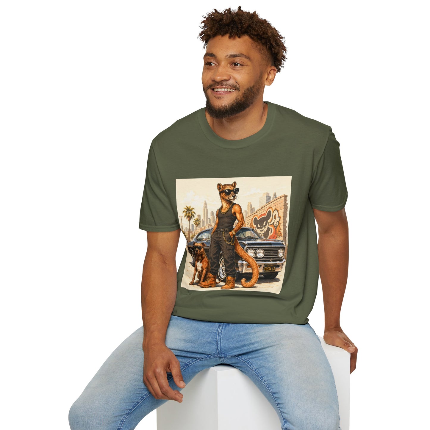 Fossa Gangster T-Shirt — Retro Street Fossa Vintage Car Graphic Tee