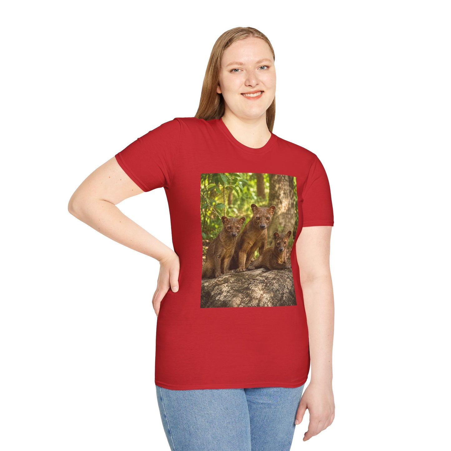 Baby Fossa Siblings T-Shirt — Cute Madagascar Wildlife Graphic Tee