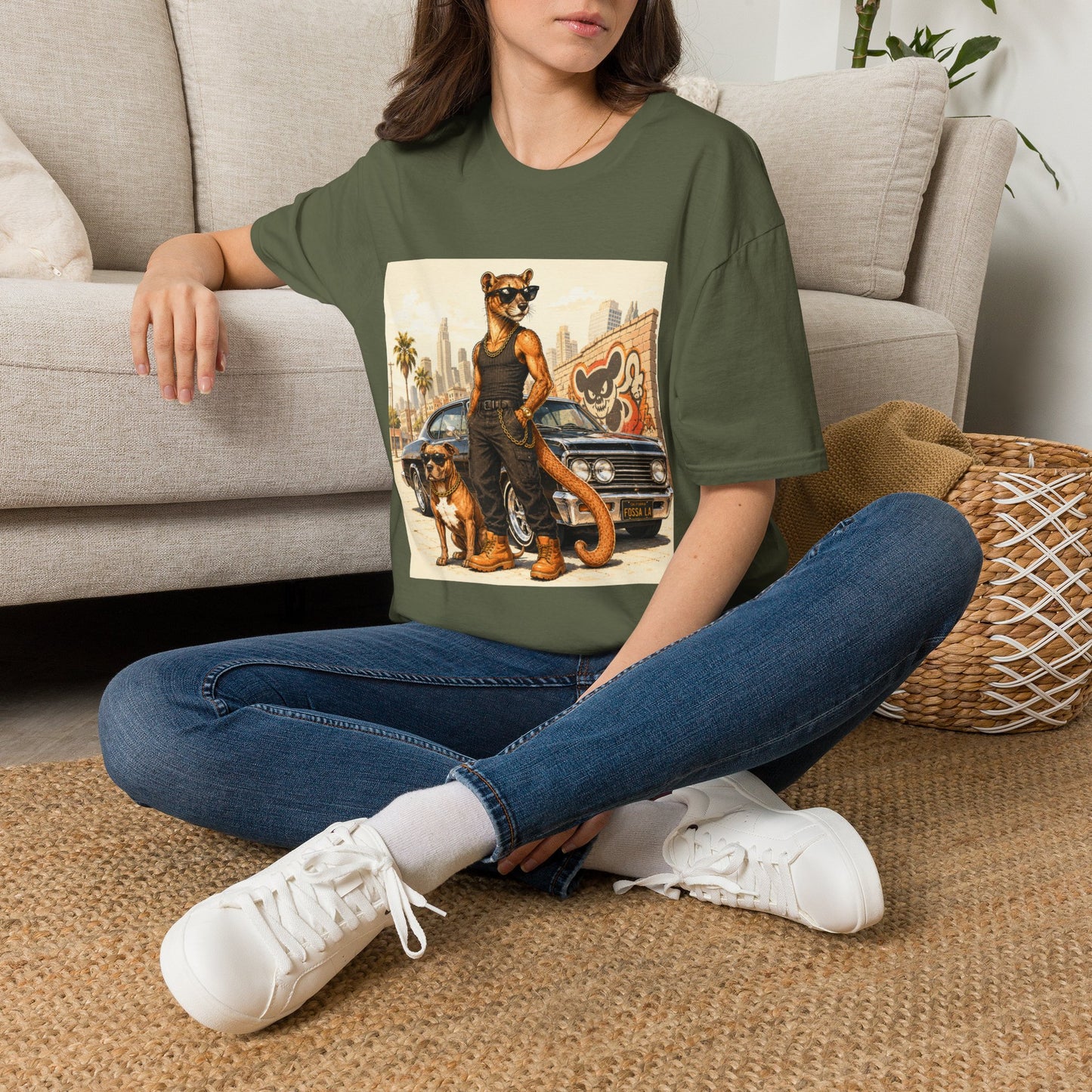 Fossa Gangster T-Shirt — Retro Street Fossa Vintage Car Graphic Tee