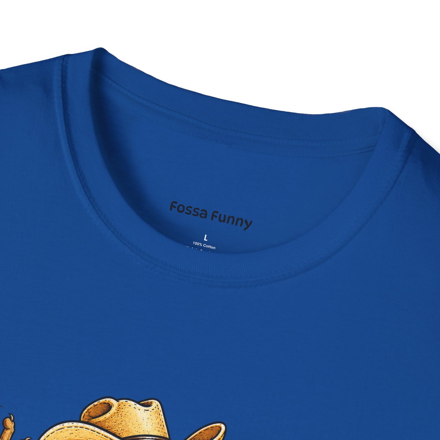 Fossa Cowboy T-Shirt — Funny Western Fossa Riding Cactus Tee