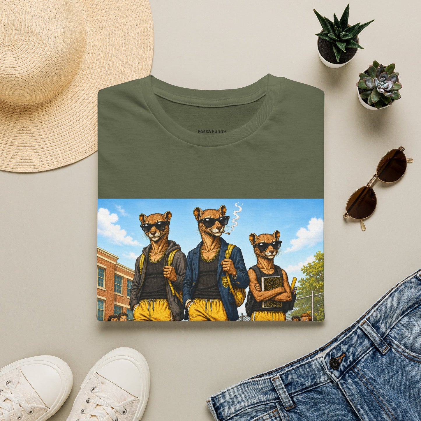Fossa Schoolboys T-Shirt — Funny Show-Off Student Graphic Tee