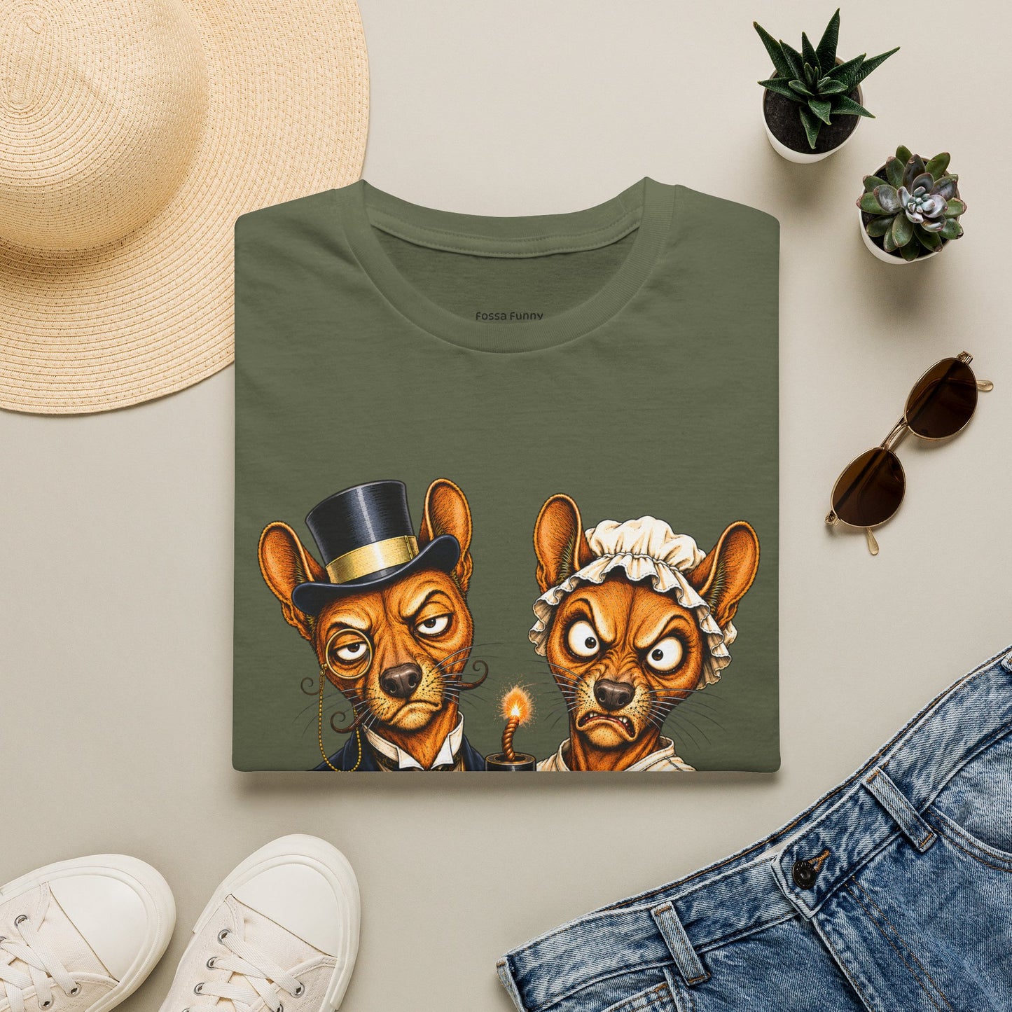 Fossa Newlyweds T-Shirt — Funny Good Day Couple Graphic Tee
