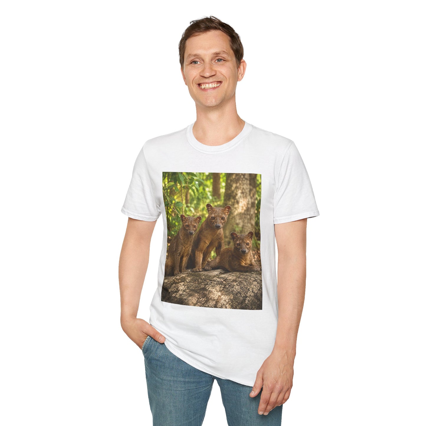 Baby Fossa Siblings T-Shirt — Cute Madagascar Wildlife Graphic Tee