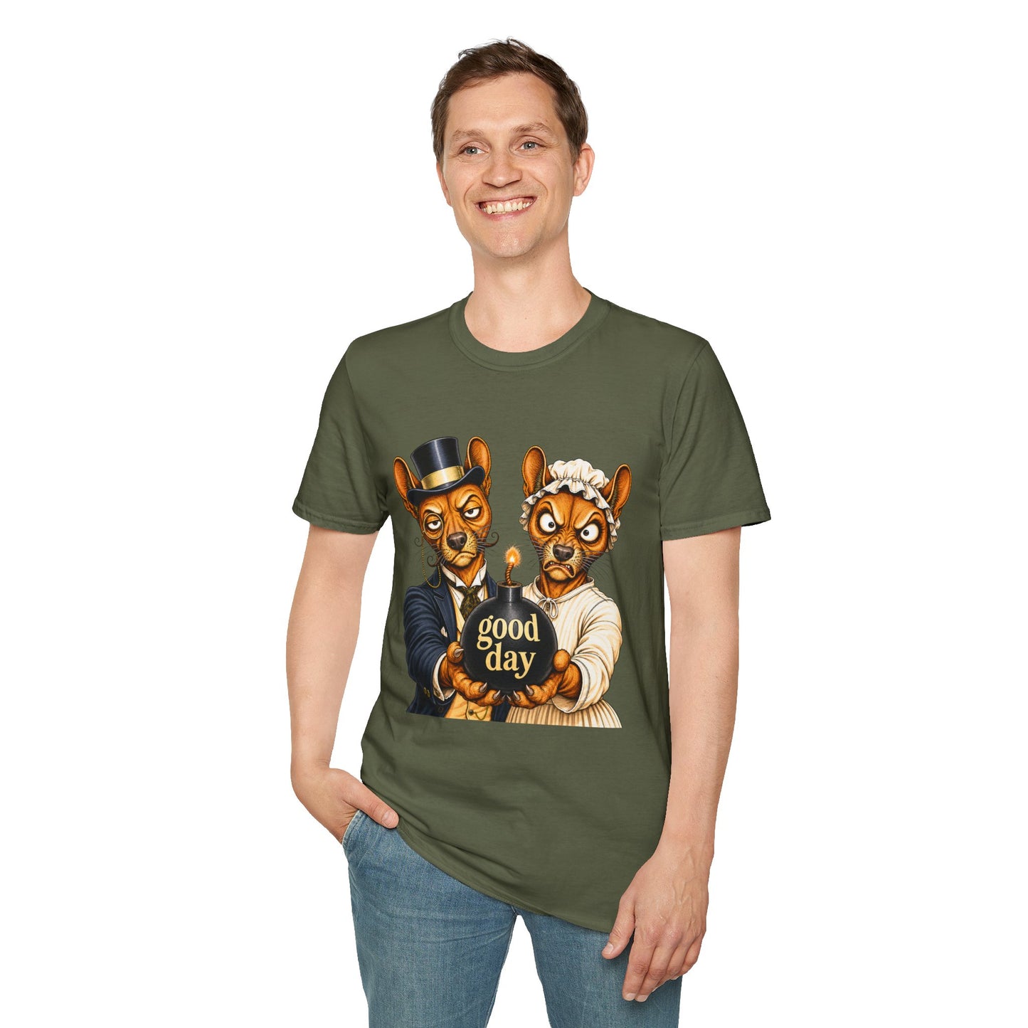 Fossa Newlyweds T-Shirt — Funny Good Day Couple Graphic Tee