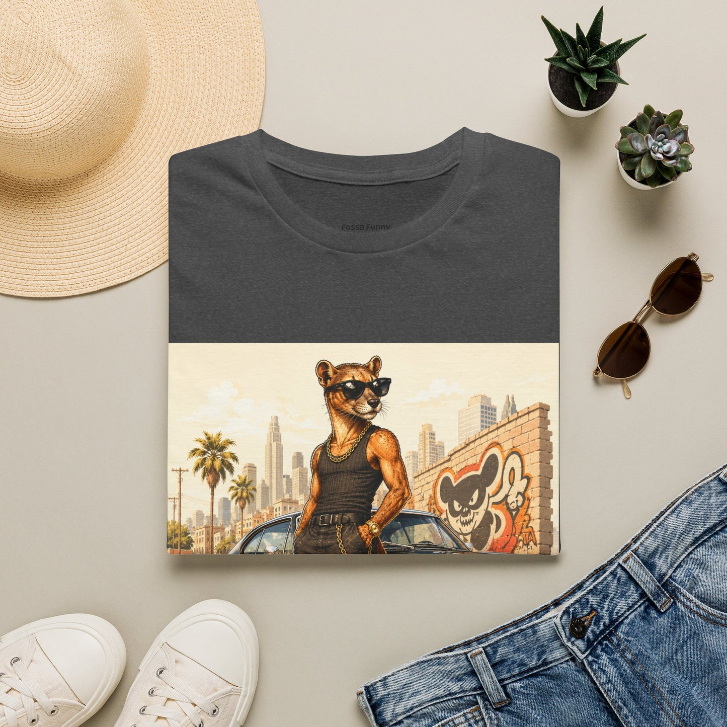 Fossa Gangster T-Shirt — Retro Street Fossa Vintage Car Graphic Tee