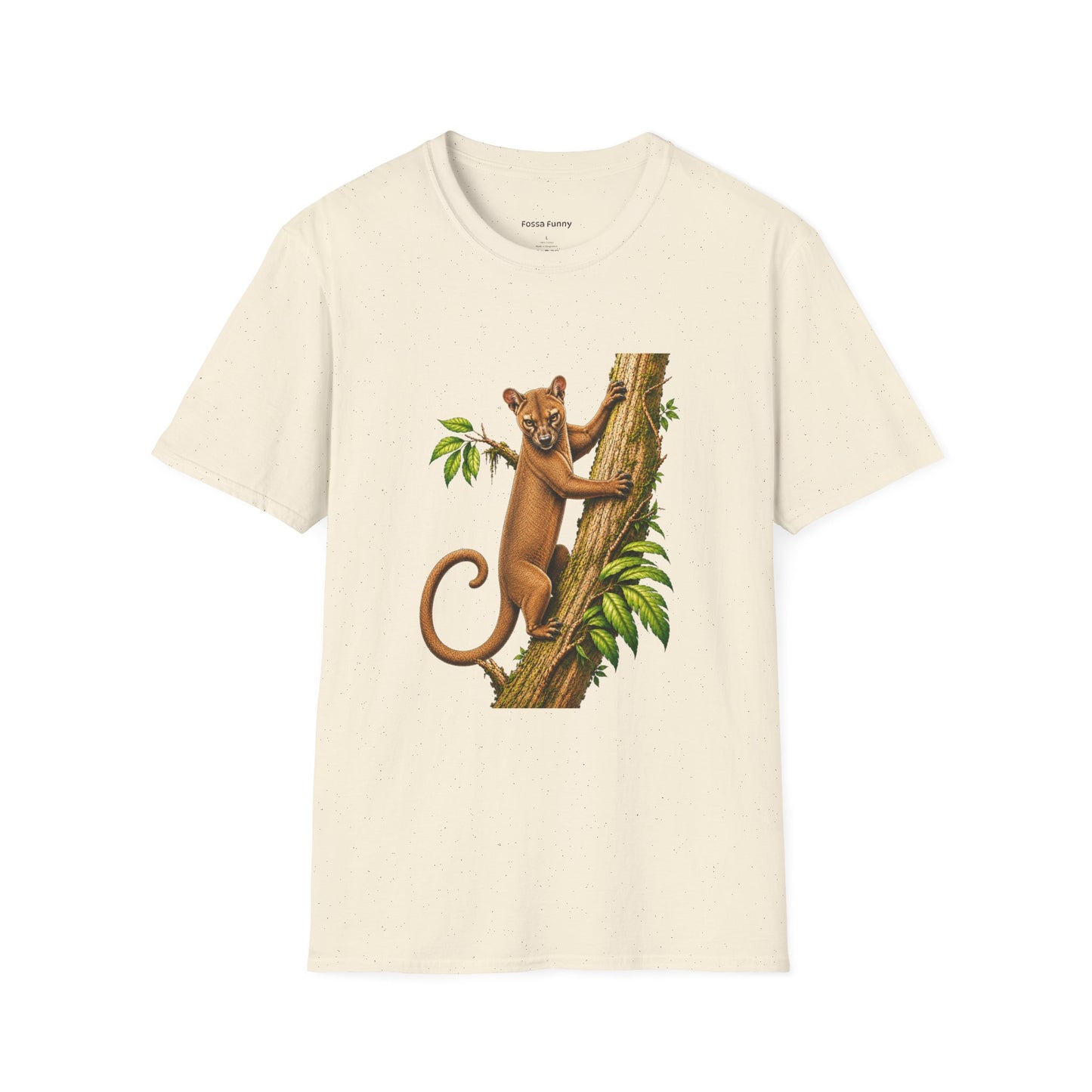 Climbing Fossa T-Shirt — Cute Madagascar Wildlife Graphic Tee