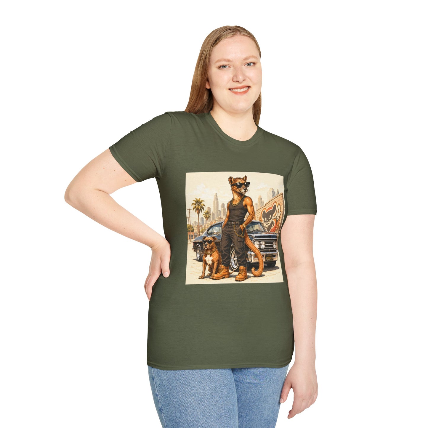 Fossa Gangster T-Shirt — Retro Street Fossa Vintage Car Graphic Tee