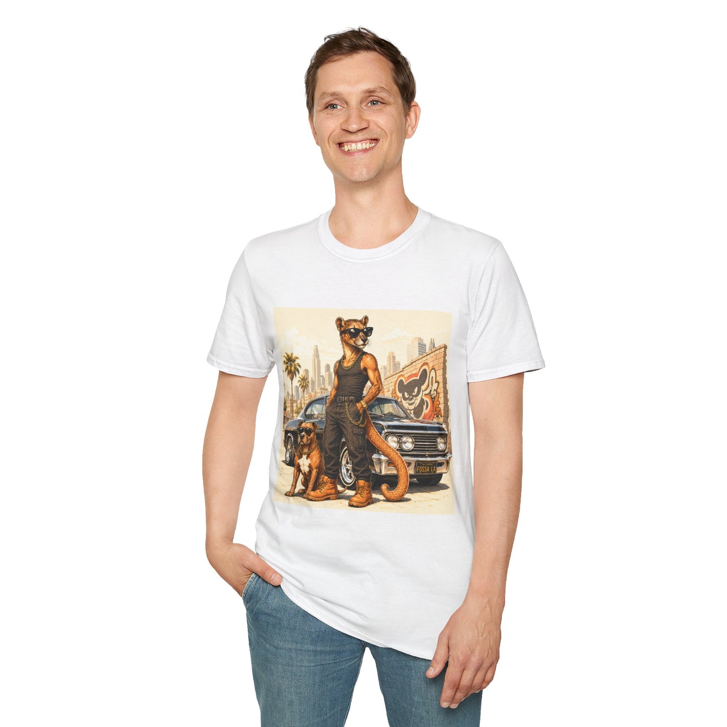 Fossa Gangster T-Shirt — Retro Street Fossa Vintage Car Graphic Tee