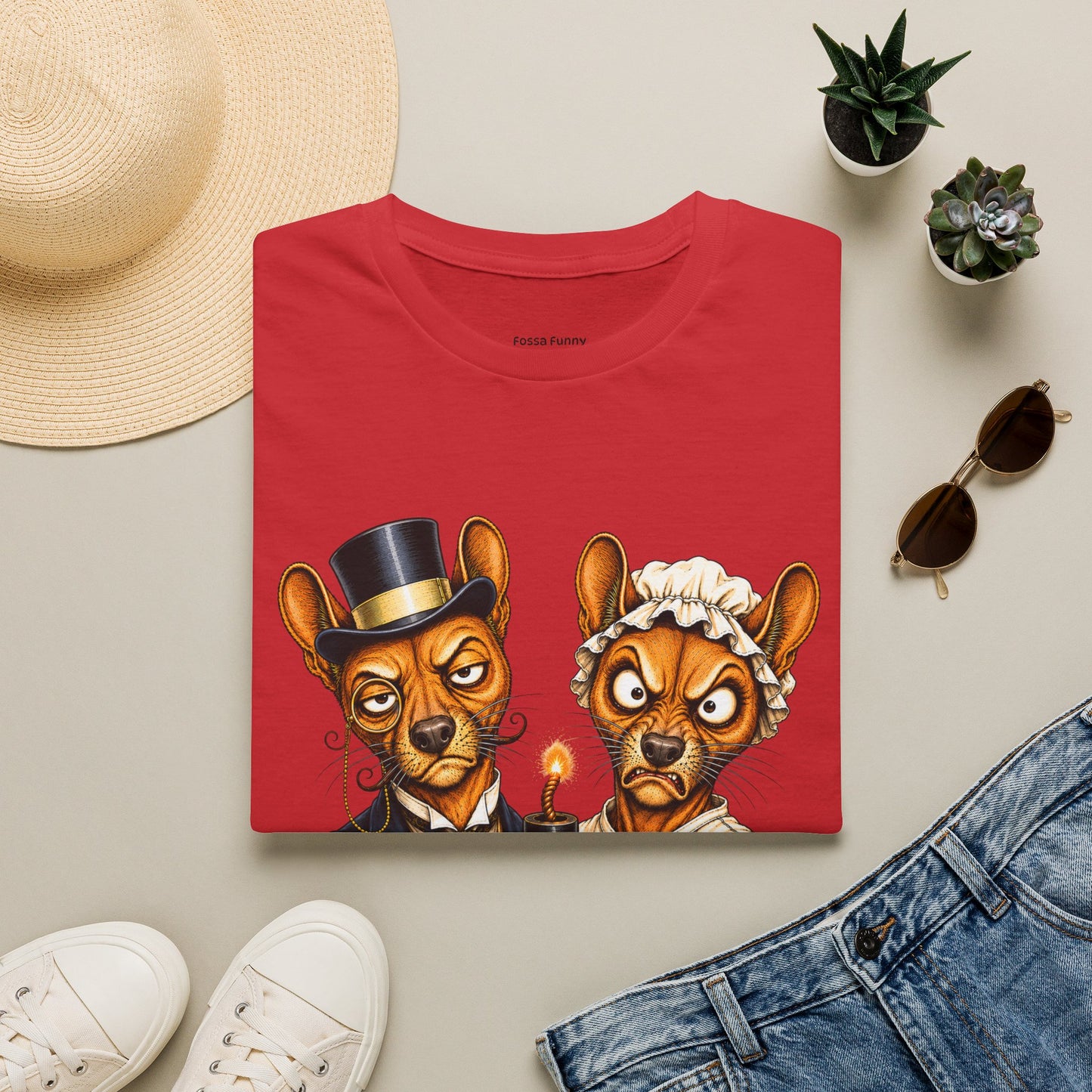 Fossa Newlyweds T-Shirt — Funny Good Day Couple Graphic Tee