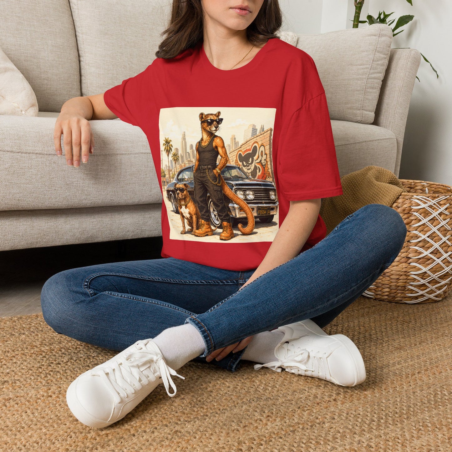Fossa Gangster T-Shirt — Retro Street Fossa Vintage Car Graphic Tee