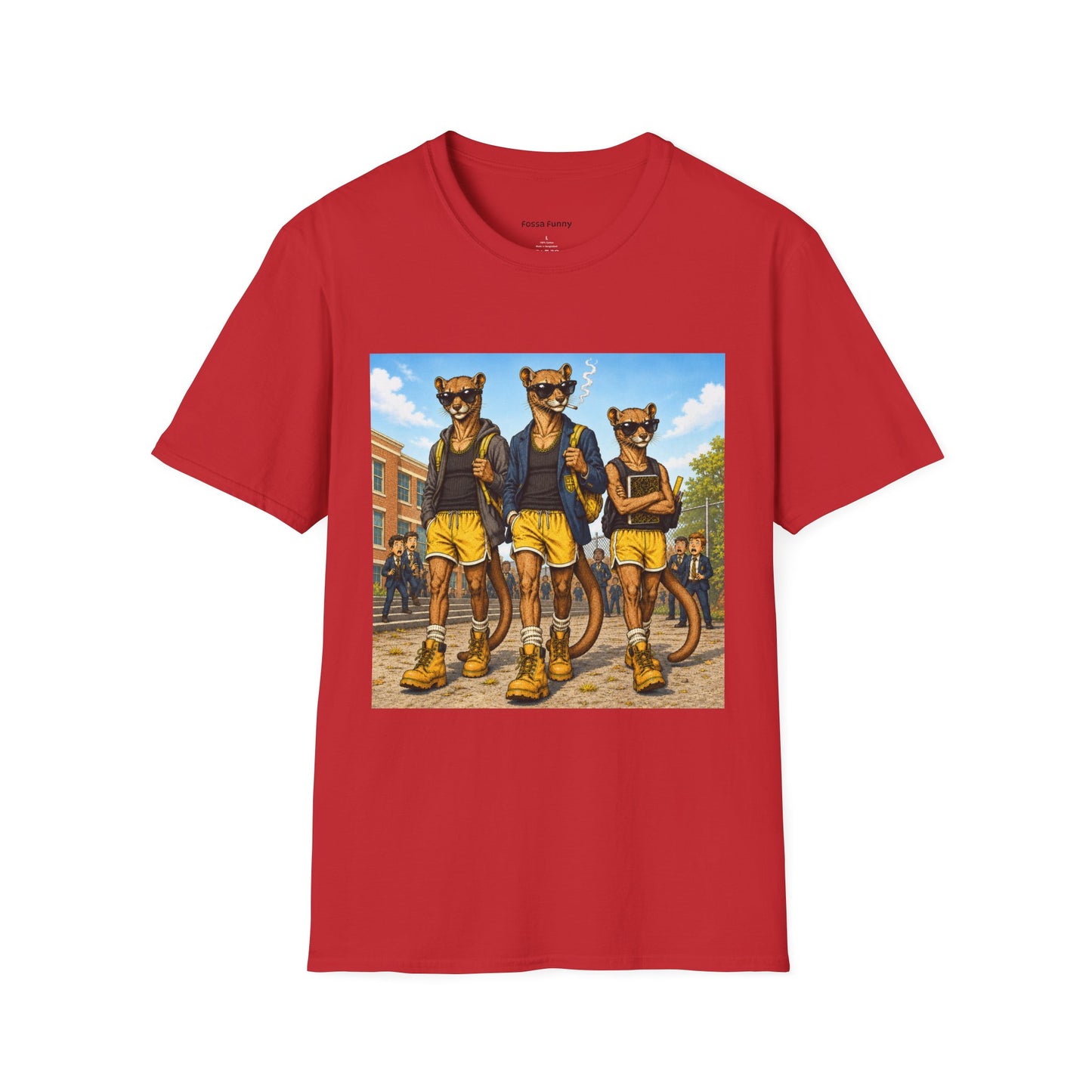 Fossa Schoolboys T-Shirt — Funny Show-Off Student Graphic Tee
