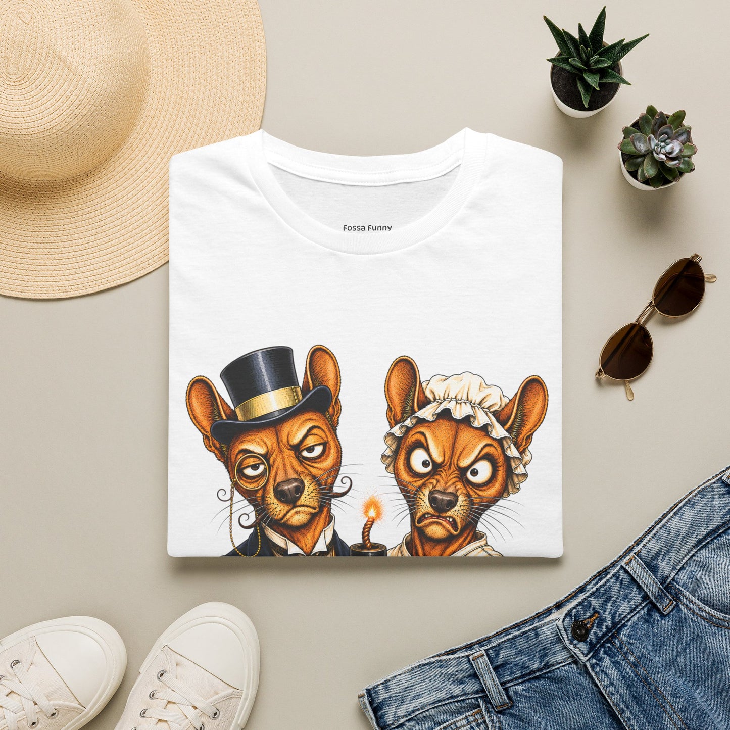 Fossa Newlyweds T-Shirt — Funny Good Day Couple Graphic Tee