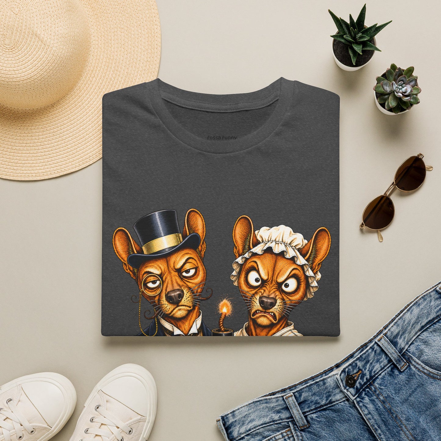 Fossa Newlyweds T-Shirt — Funny Good Day Couple Graphic Tee
