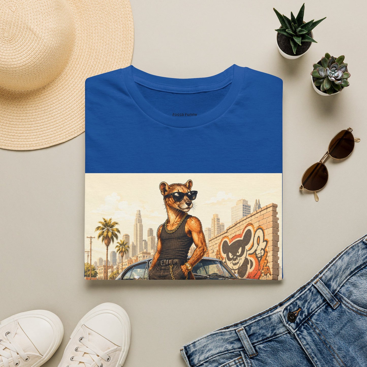 Fossa Gangster T-Shirt — Retro Street Fossa Vintage Car Graphic Tee