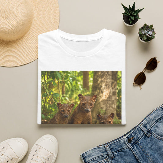 Baby Fossa Siblings T-Shirt — Cute Madagascar Wildlife Graphic Tee
