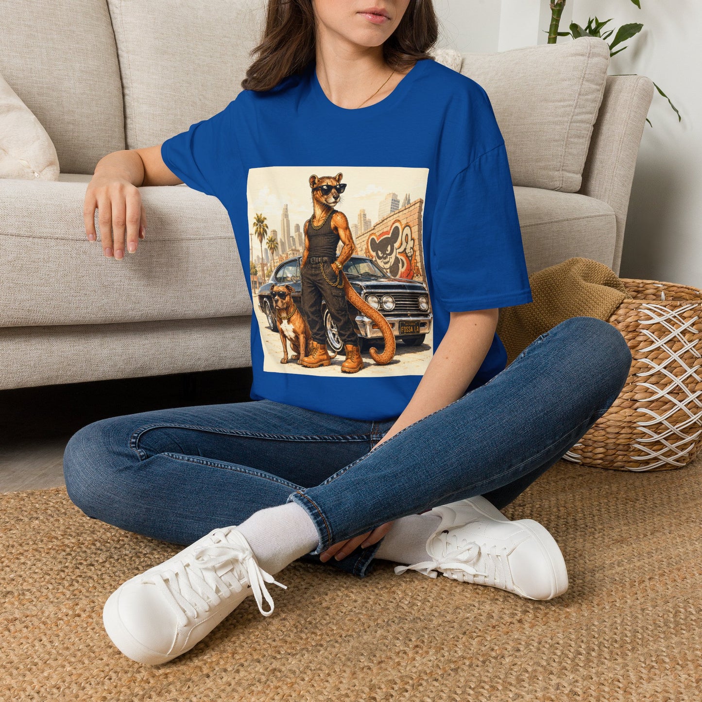 Fossa Gangster T-Shirt — Retro Street Fossa Vintage Car Graphic Tee