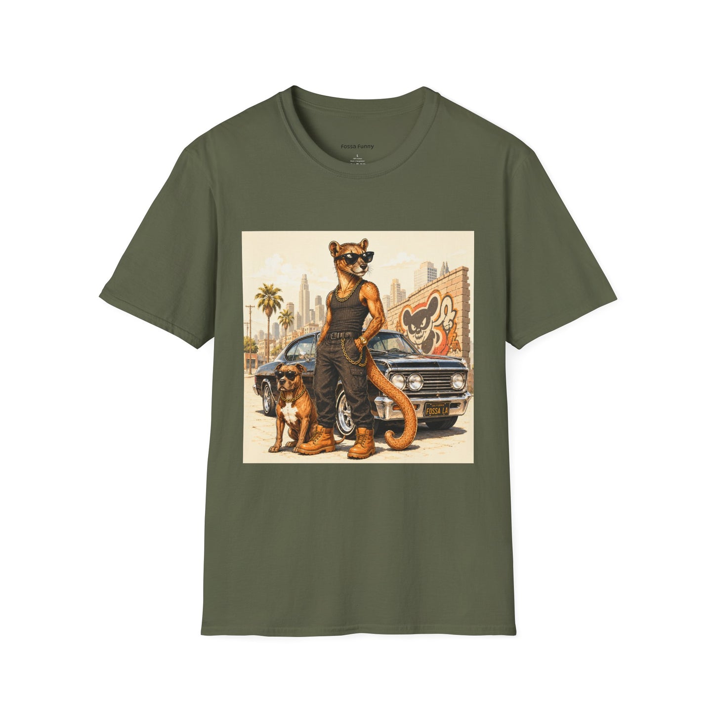 Fossa Gangster T-Shirt — Retro Street Fossa Vintage Car Graphic Tee