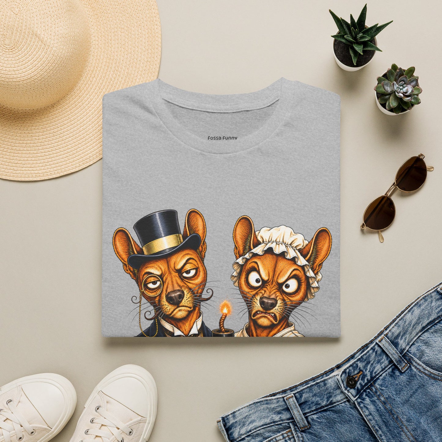 Fossa Newlyweds T-Shirt — Funny Good Day Couple Graphic Tee
