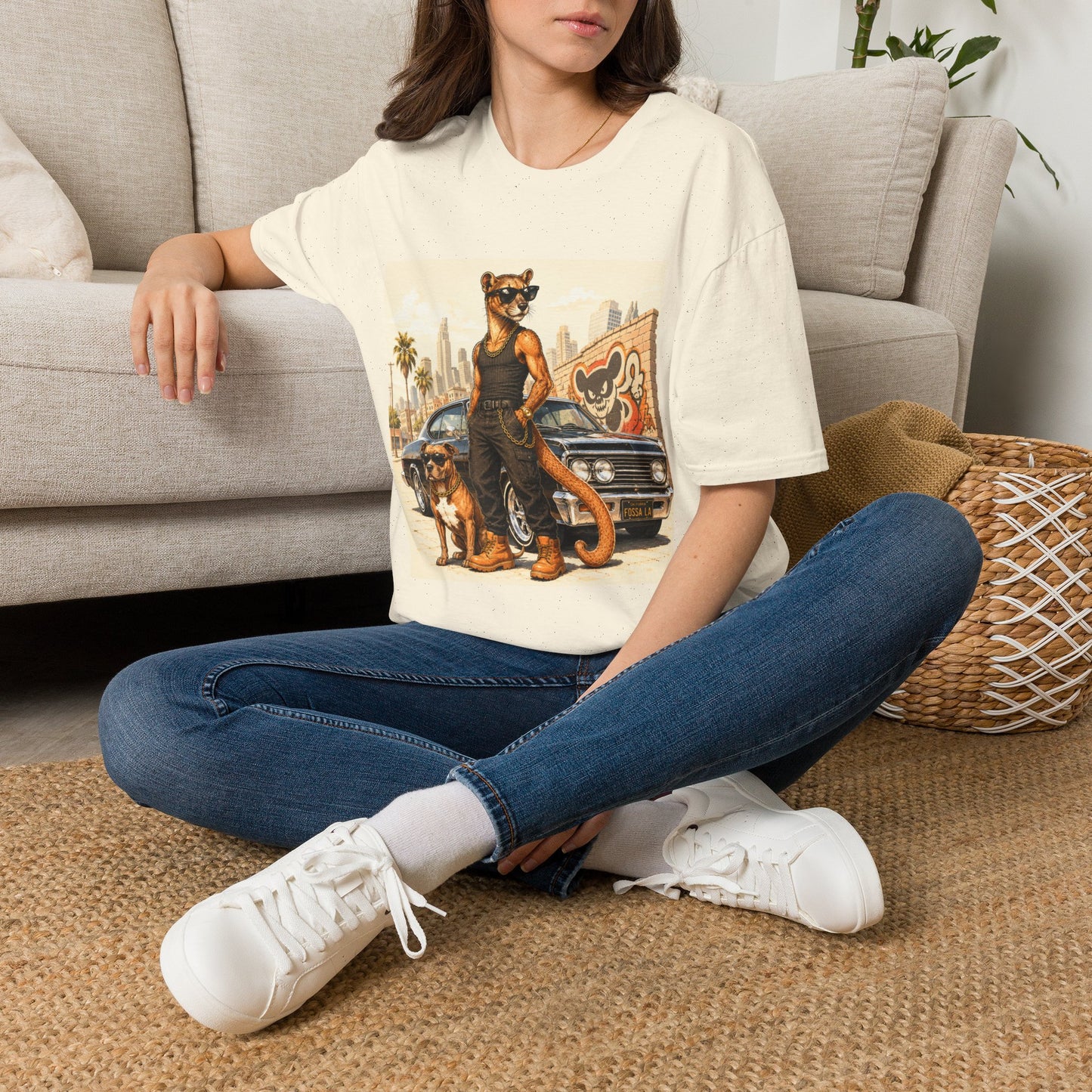 Fossa Gangster T-Shirt — Retro Street Fossa Vintage Car Graphic Tee