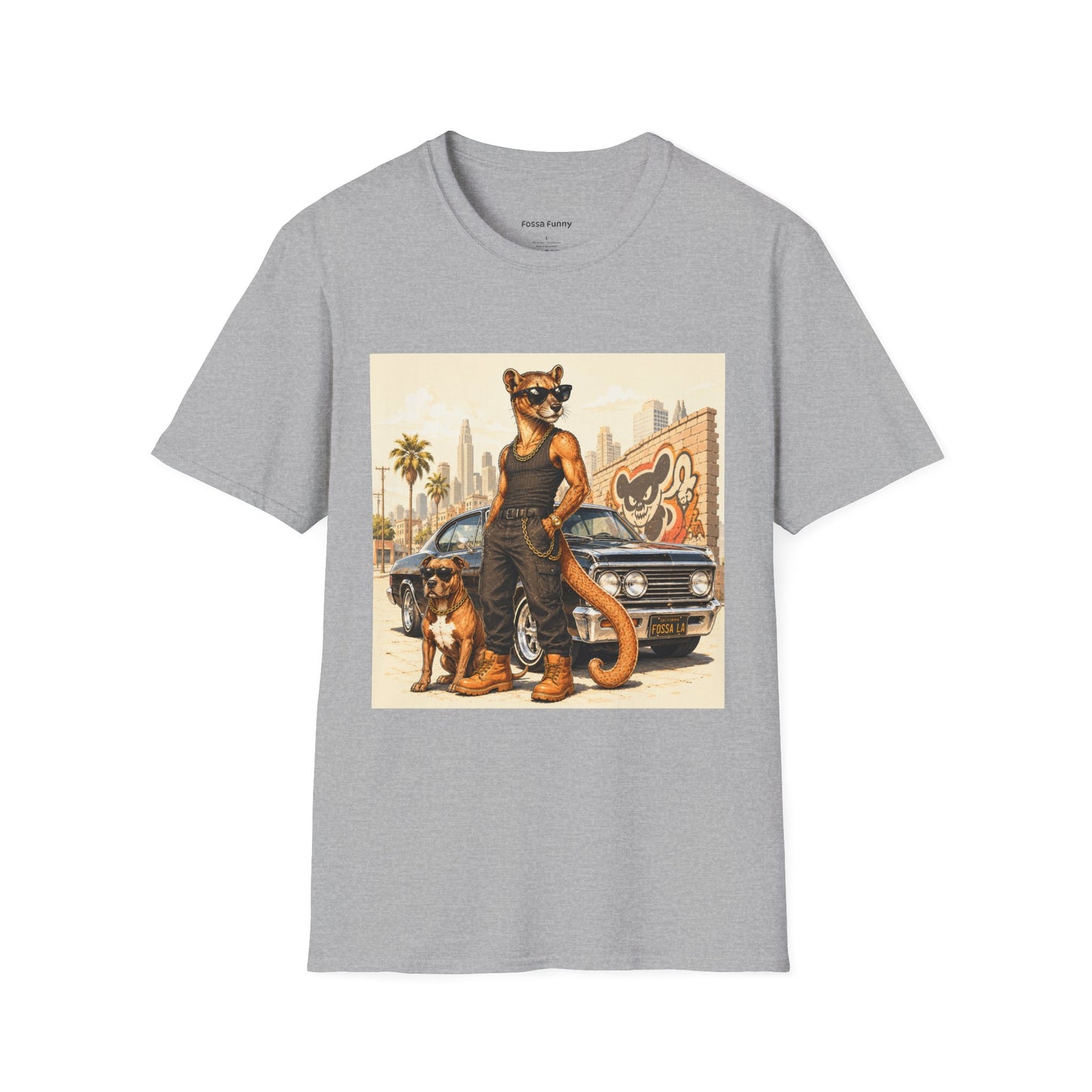 Fossa Gangster T-Shirt — Retro Street Fossa Vintage Car Graphic Tee