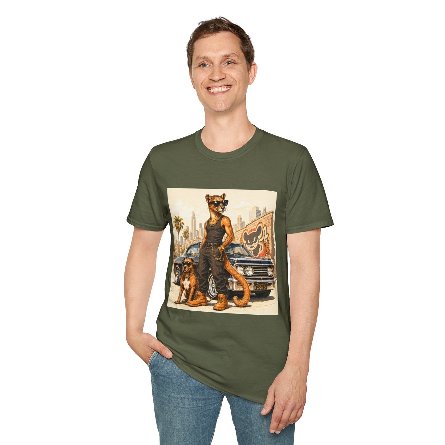 Fossa Gangster T-Shirt — Retro Street Fossa Vintage Car Graphic Tee