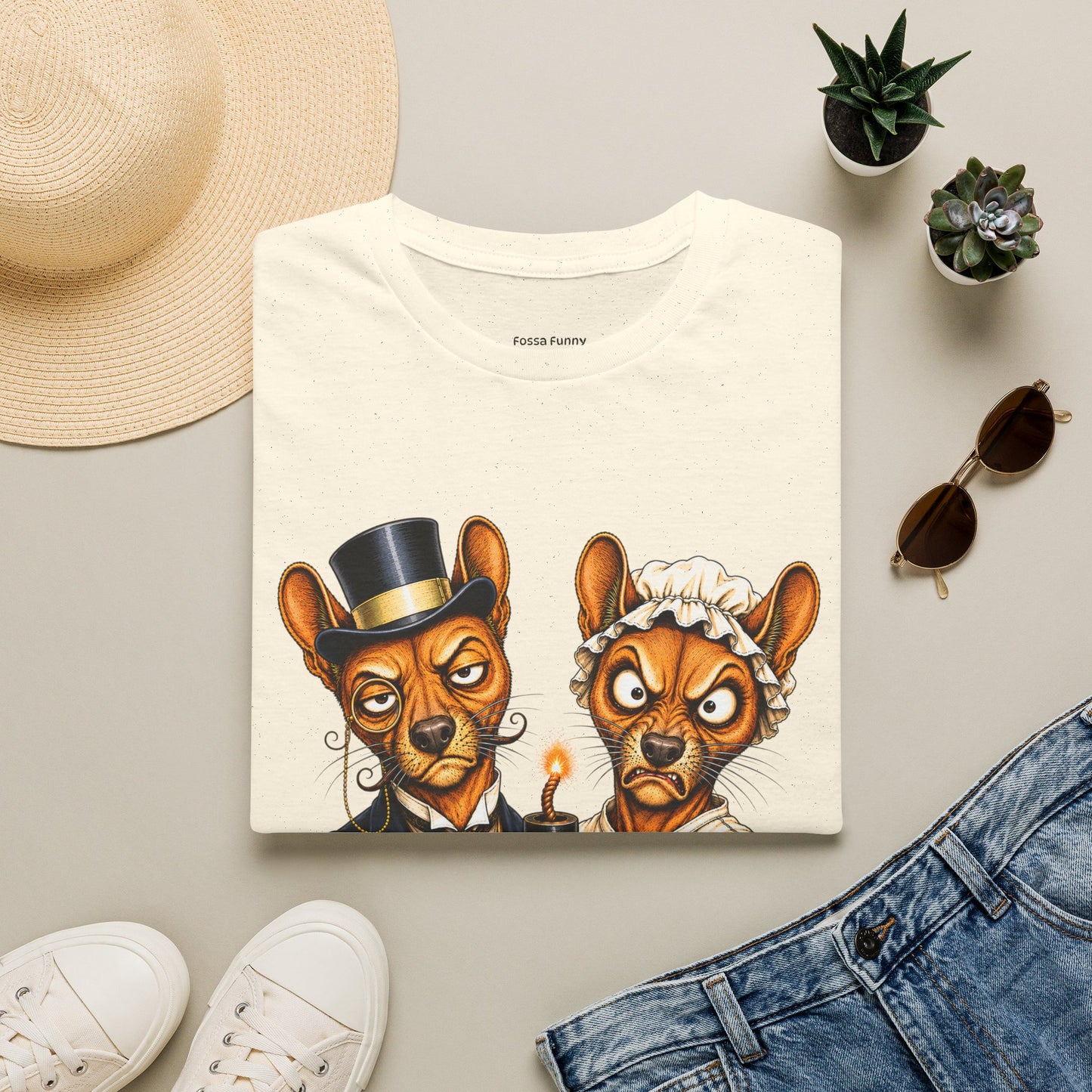 Fossa Newlyweds T-Shirt — Funny Good Day Couple Graphic Tee
