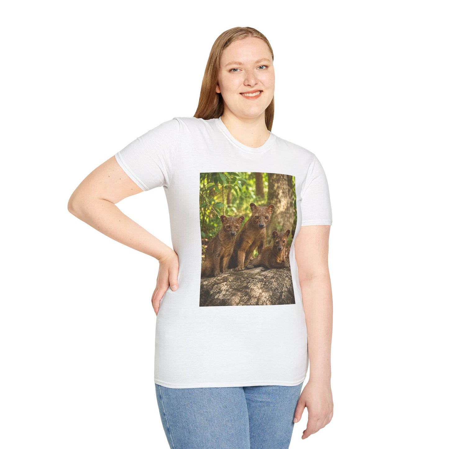 Baby Fossa Siblings T-Shirt — Cute Madagascar Wildlife Graphic Tee