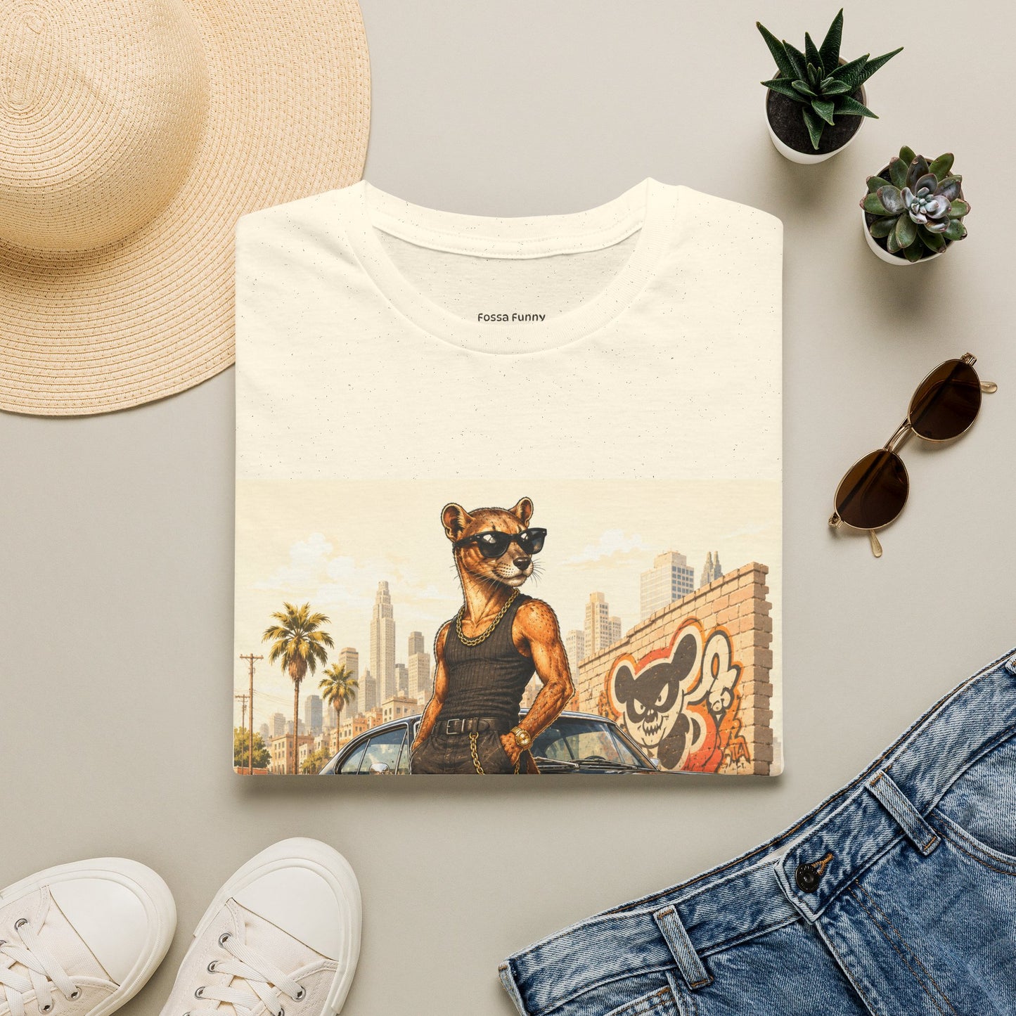 Fossa Gangster T-Shirt — Retro Street Fossa Vintage Car Graphic Tee