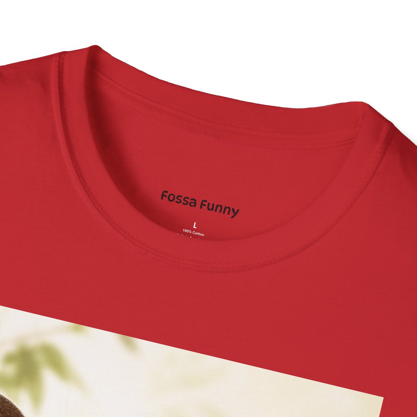 Realistic Fossa Portrait T-Shirt — Madagascar Wildlife Graphic Tee