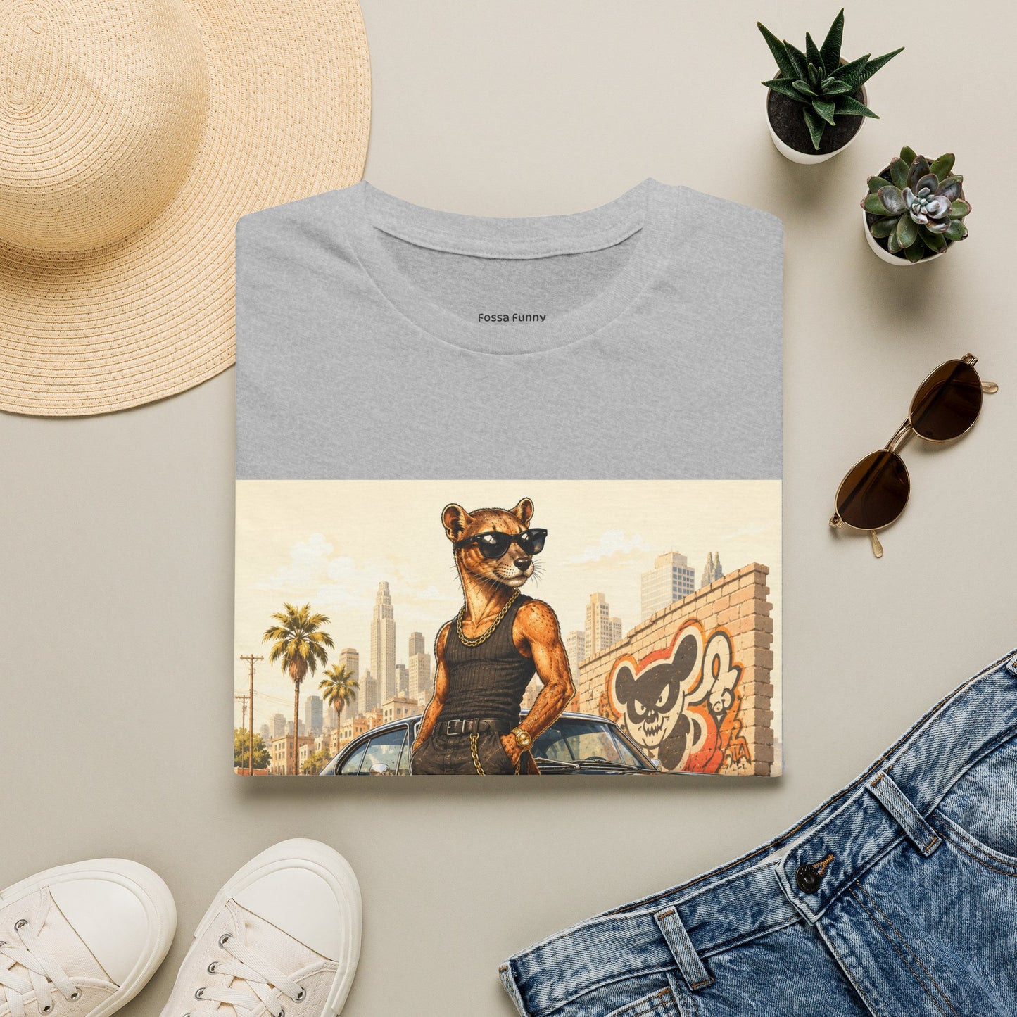 Fossa Gangster T-Shirt — Retro Street Fossa Vintage Car Graphic Tee
