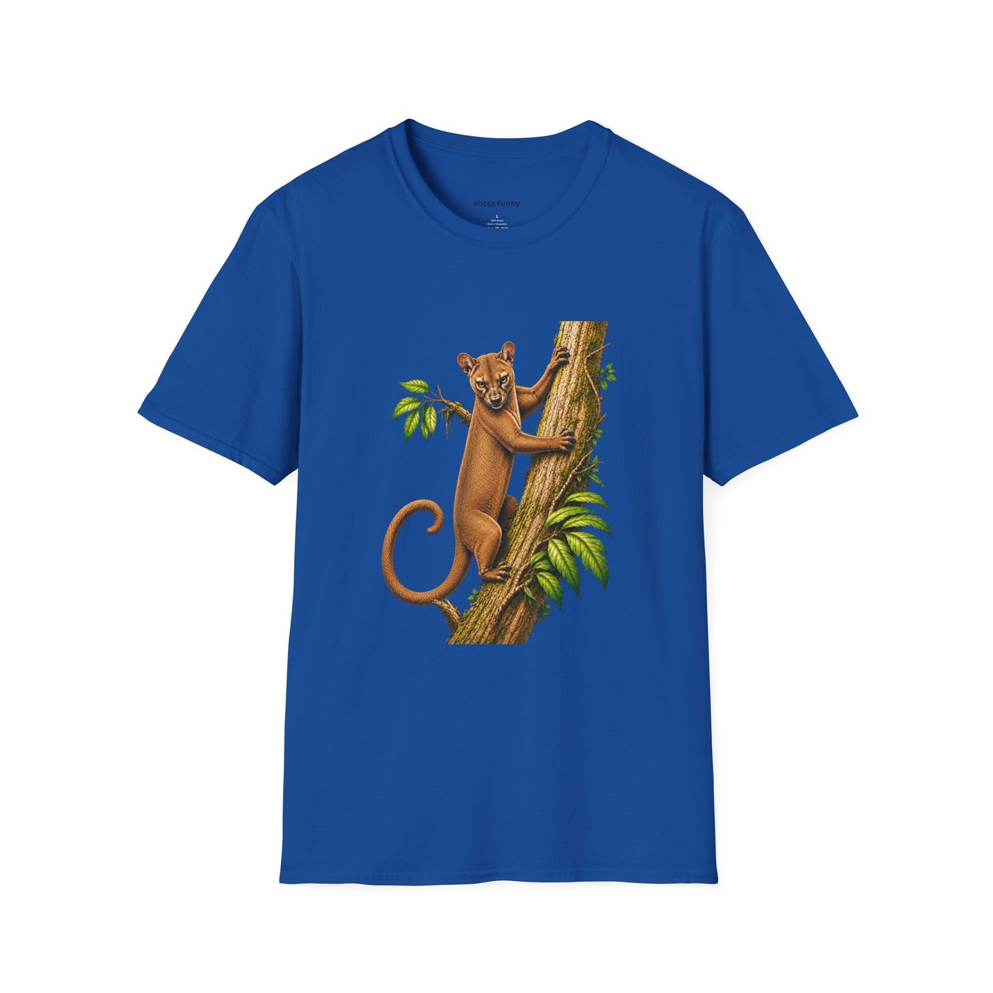 Climbing Fossa T-Shirt — Cute Madagascar Wildlife Graphic Tee