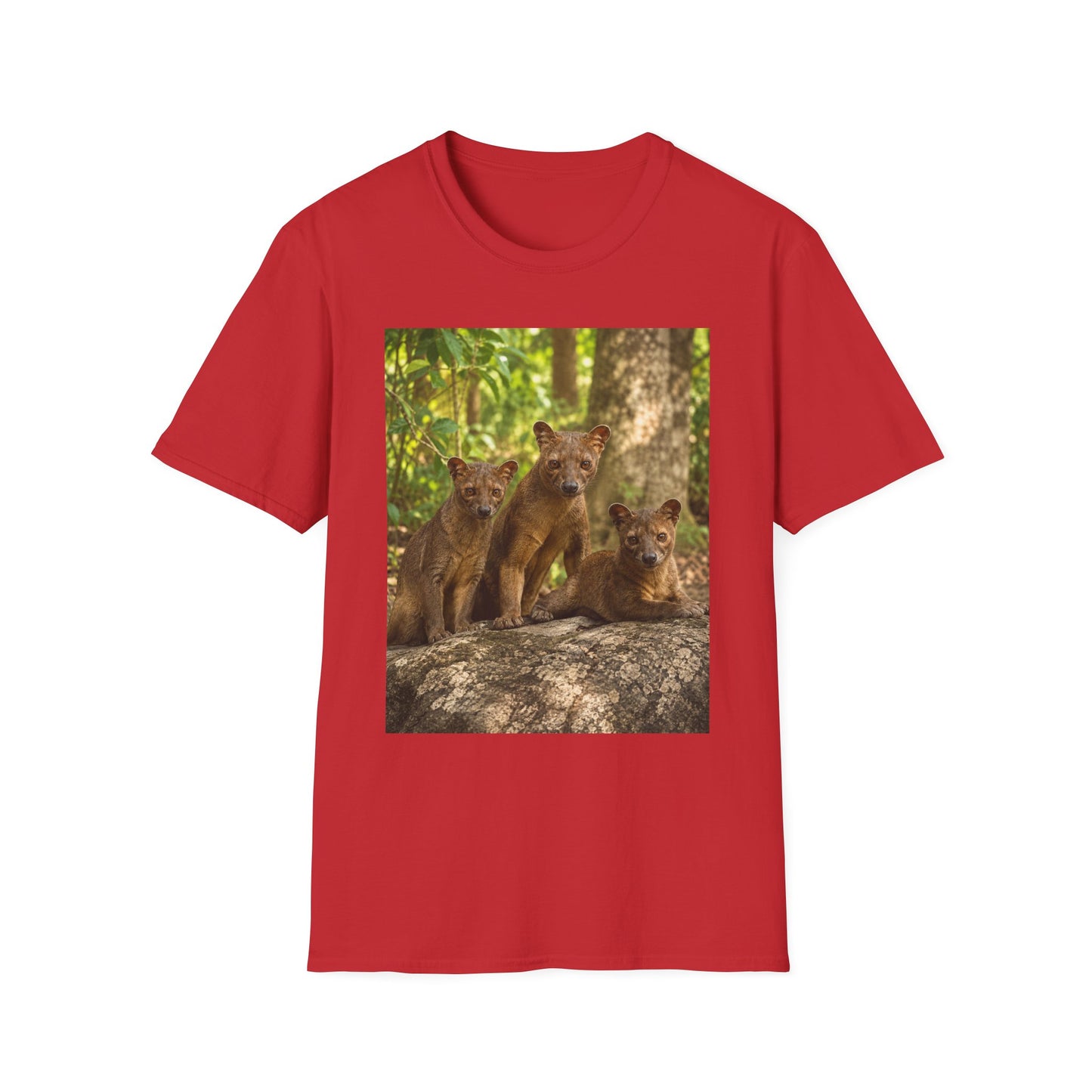 Baby Fossa Siblings T-Shirt — Cute Madagascar Wildlife Graphic Tee