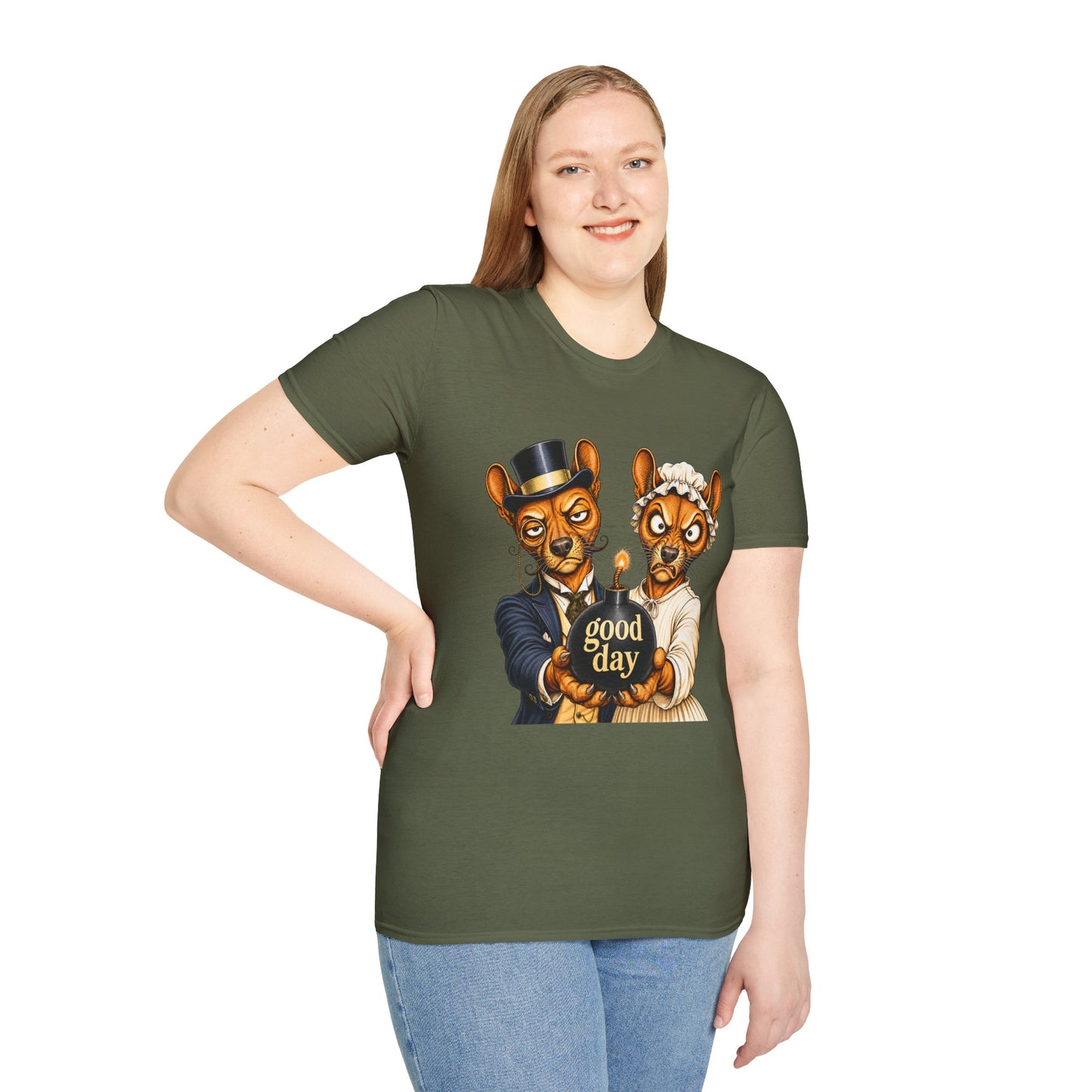 Fossa Newlyweds T-Shirt — Funny Good Day Couple Graphic Tee