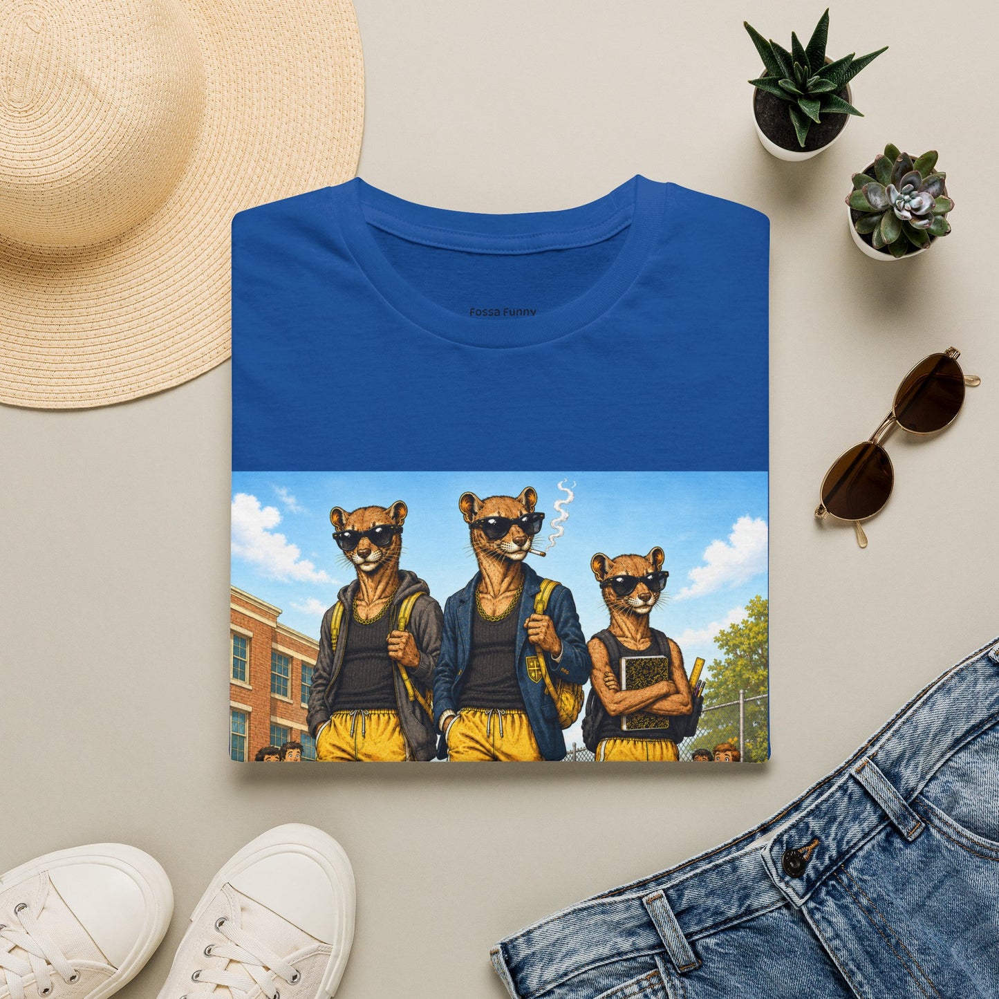 Fossa Schoolboys T-Shirt — Funny Show-Off Student Graphic Tee
